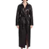 Giacca Alder in pelle in nero 