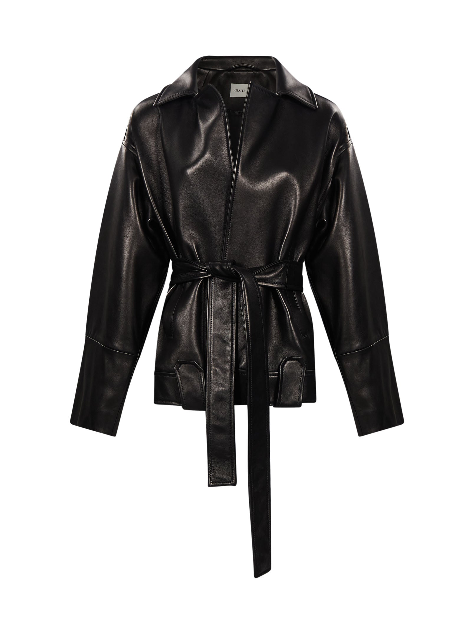 Giacca Alder in pelle in nero 