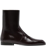Stivaletti colt in pelle in bordeaux 