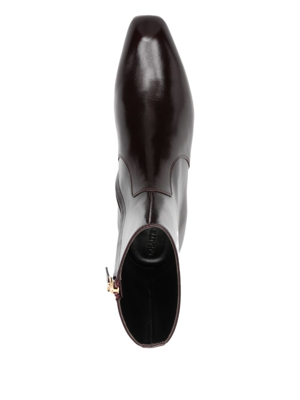 Stivaletti colt in pelle in bordeaux 