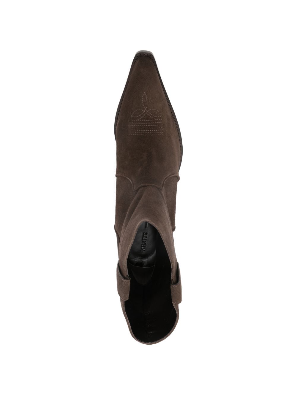 Stivaletti Clive in pelle scamosciata in marrone 