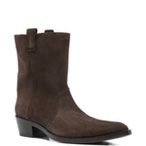 Stivaletti Clive in pelle scamosciata in marrone 