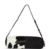 Borsa a spalla con stampa animalier Key in bianco e marrone 