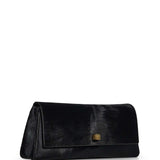 Clutch Audrey in cavallino in nero 
