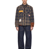 Giacca camicia con patchwork multicolor 