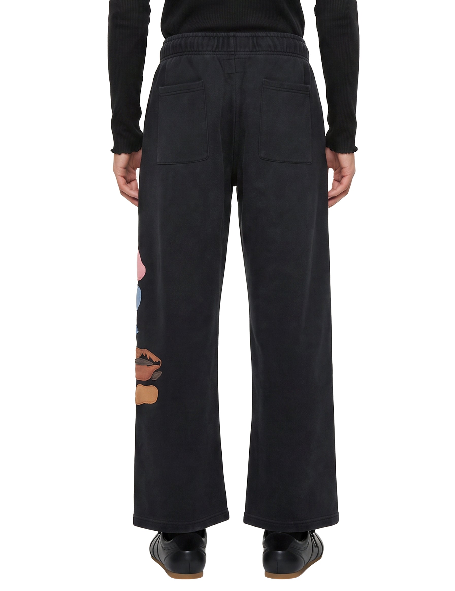 Pantaloni tuta Side Eye in nero 