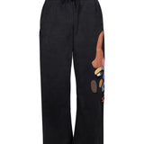 Pantaloni tuta side eye in nero 