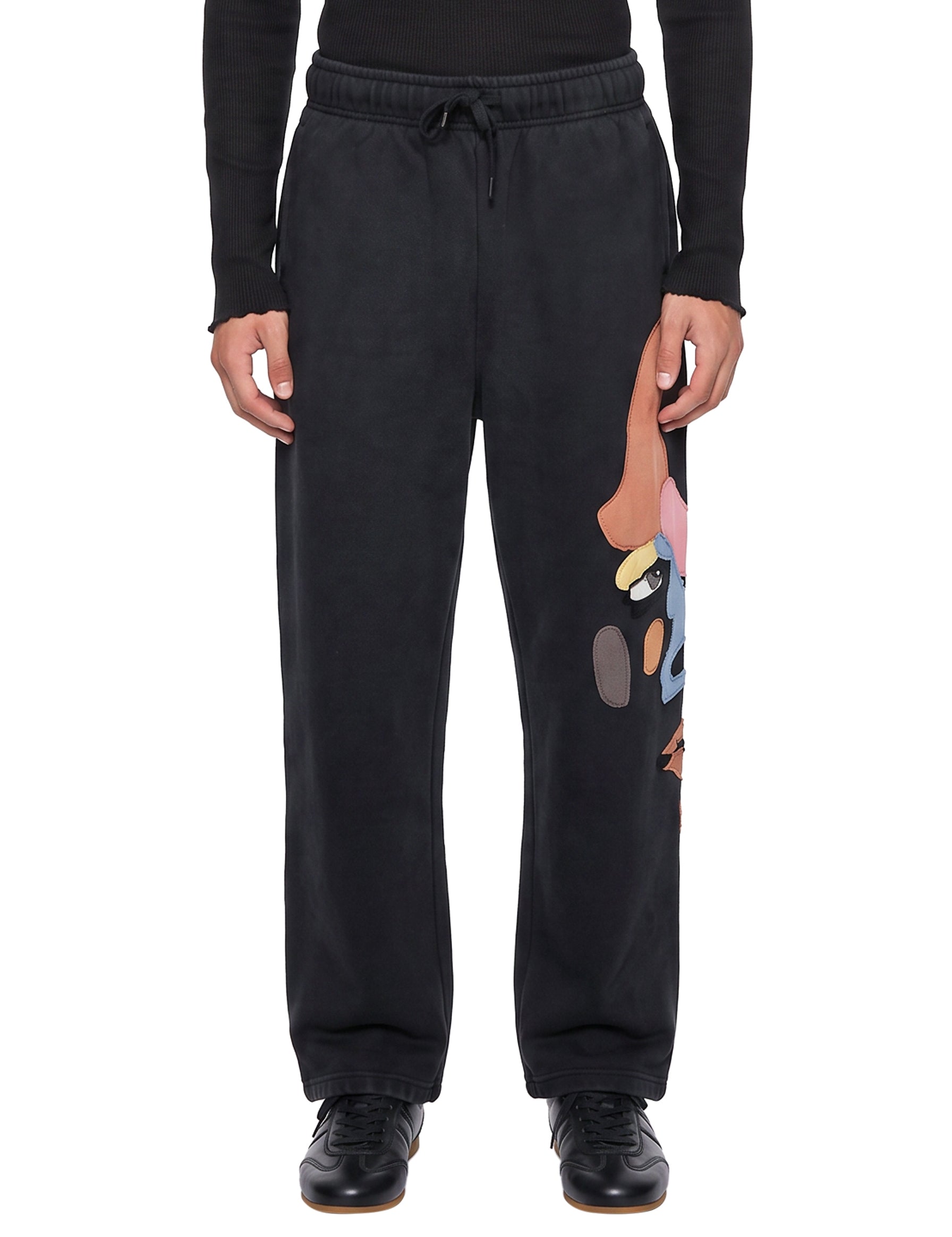 Pantaloni tuta Side Eye in nero 