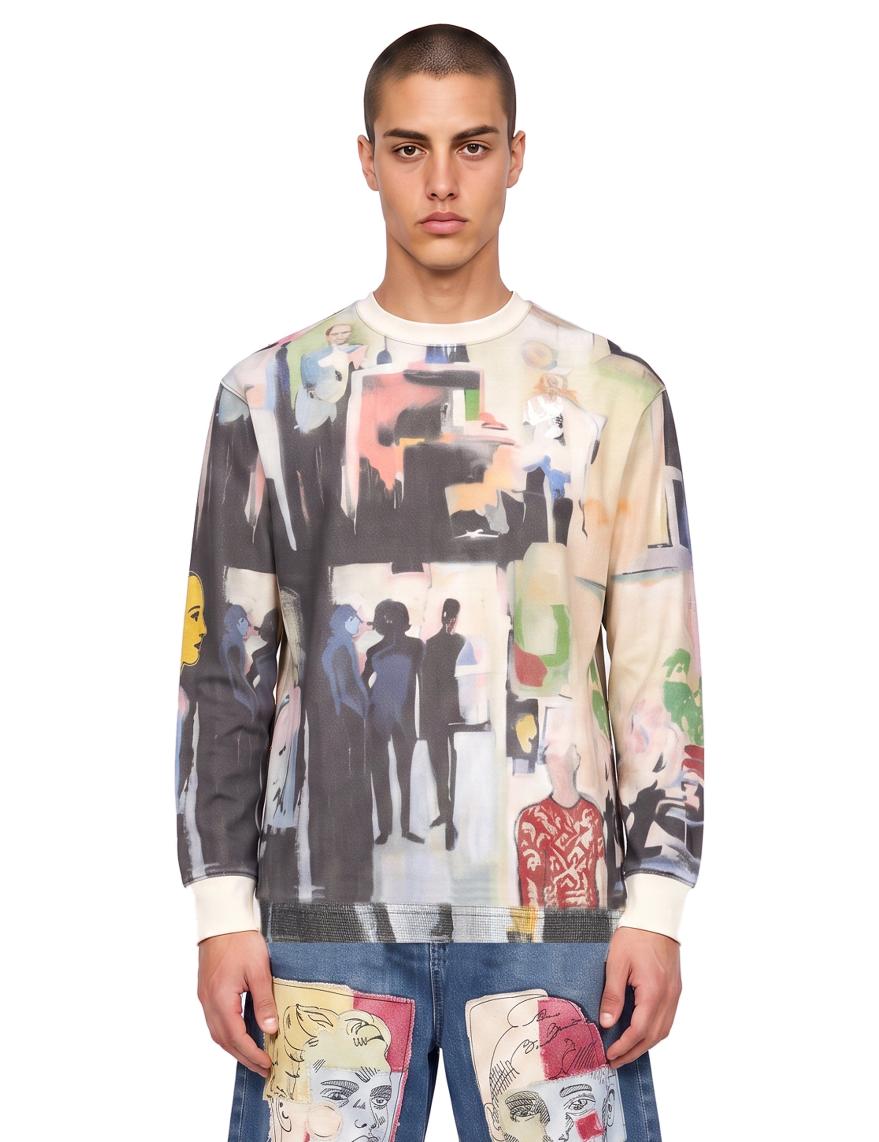 Maglia termica all hands on deck multicolor 