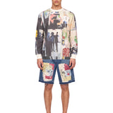 Maglia termica all hands on deck multicolor 
