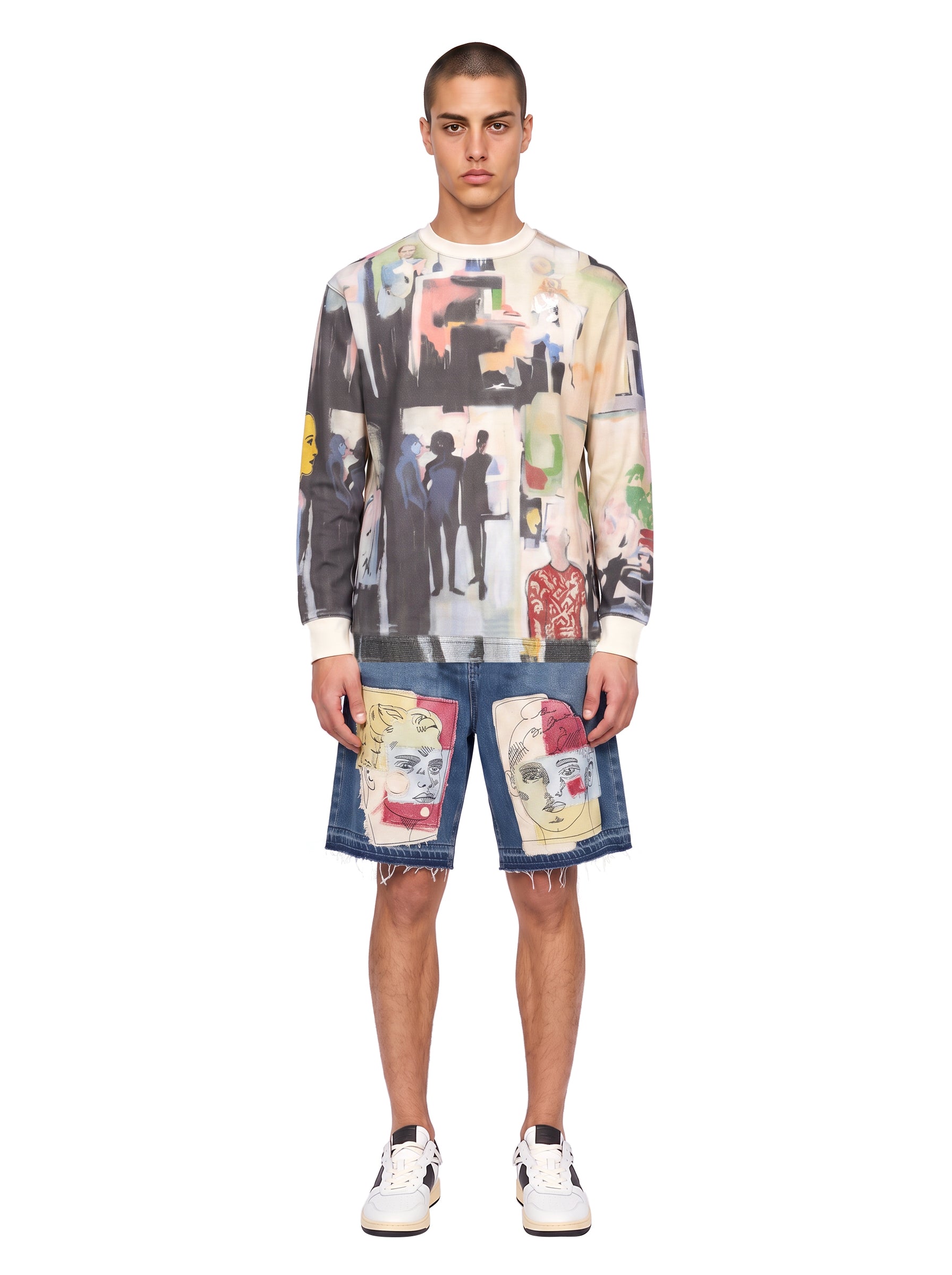 Maglia termica all hands on deck multicolor 