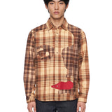 Camicia patchwork multicolor 