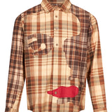 Camicia patchwork multicolor 