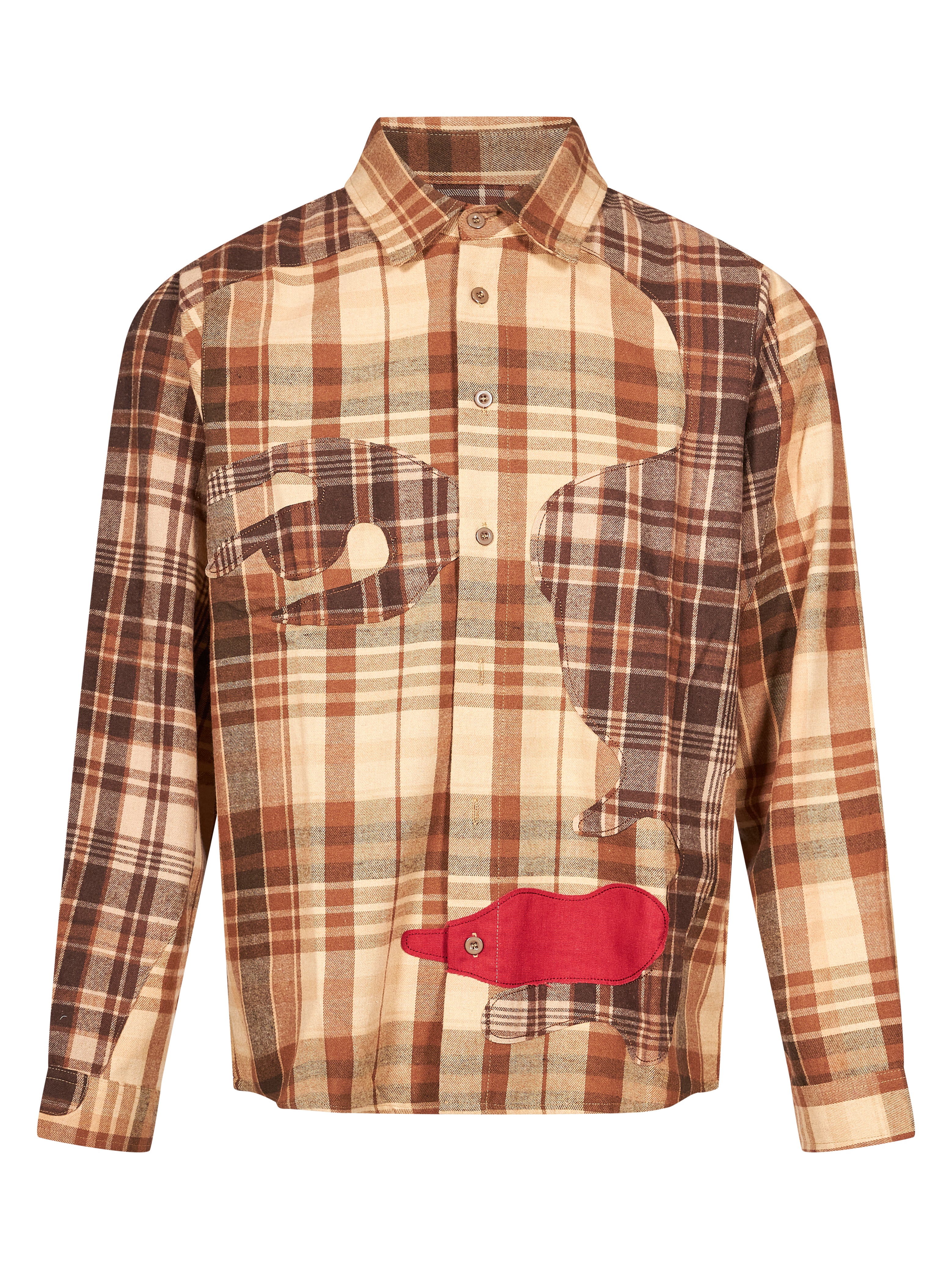 Camicia patchwork multicolor 