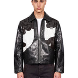 Giacca in pelle nera 