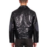 Giacca in pelle nera 
