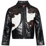 Giacca in pelle nera 