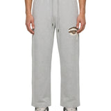 Pantaloni tuta con stampa in grigio 
