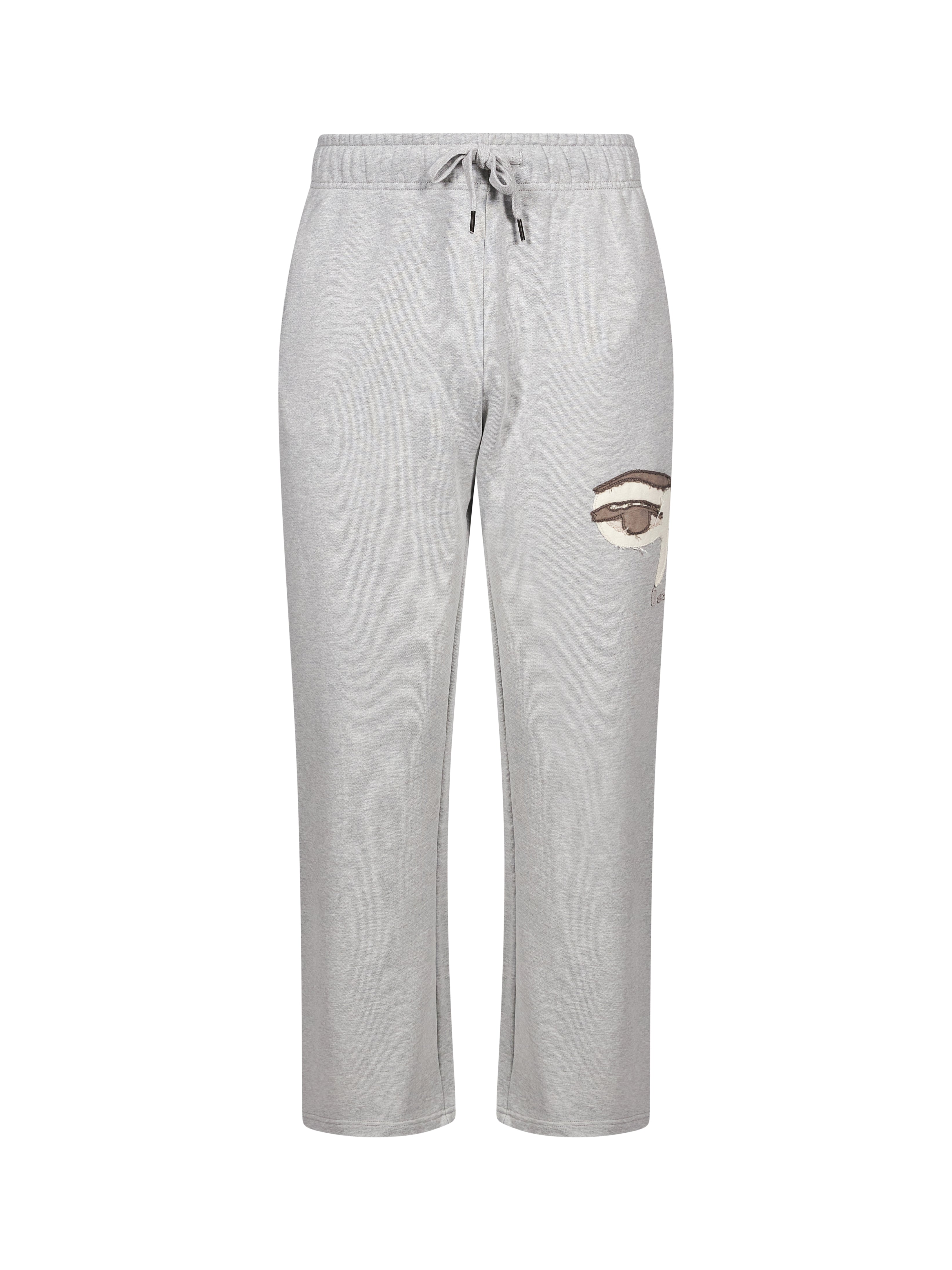 Pantaloni tuta con stampa in grigio 