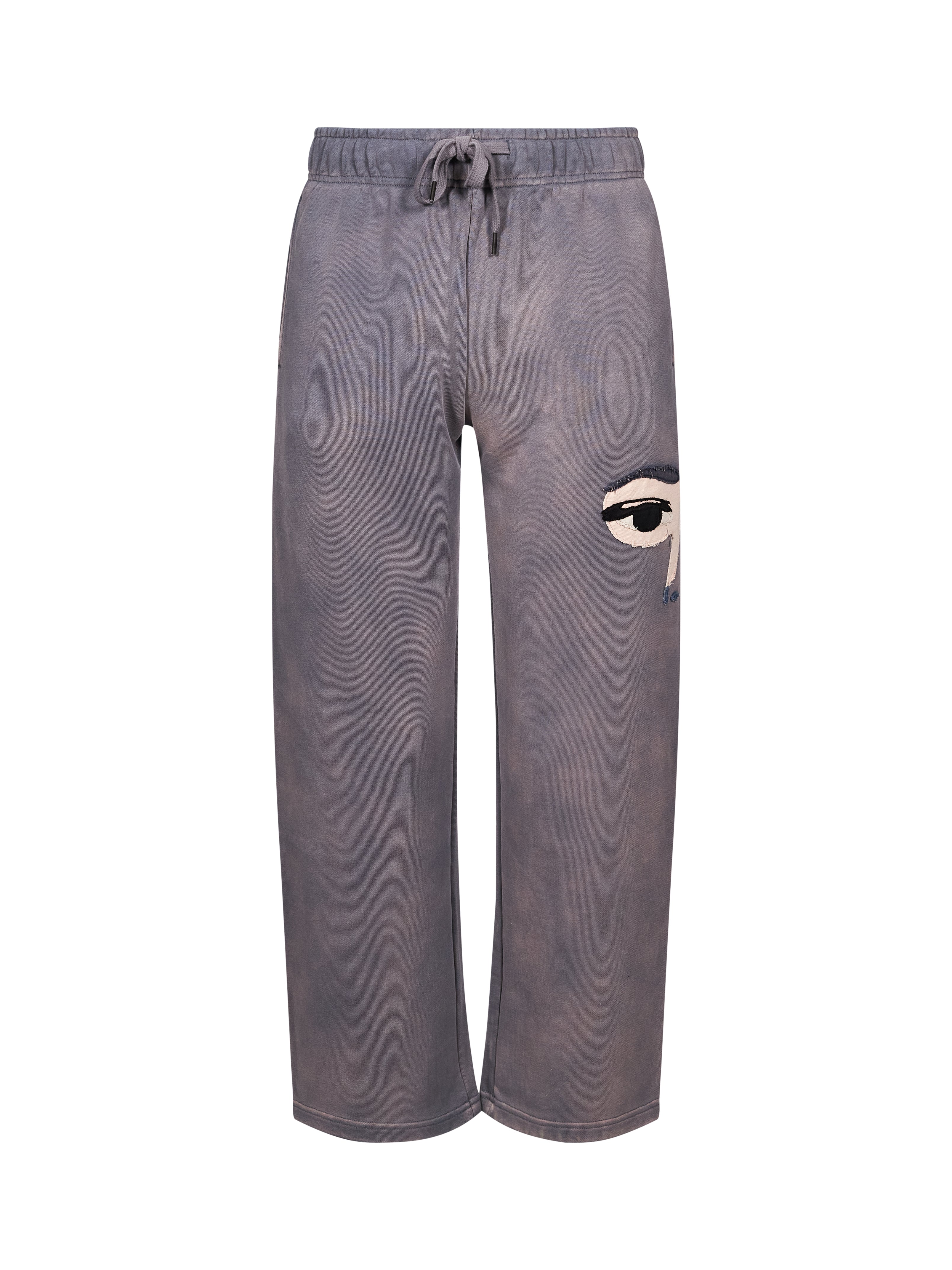 Pantaloni tuta con stampa in grigio 
