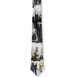 Caravatta Office Space con stampa multicolore 
