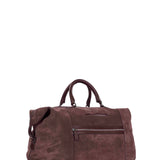 Borsa a mano in suede bordeaux 