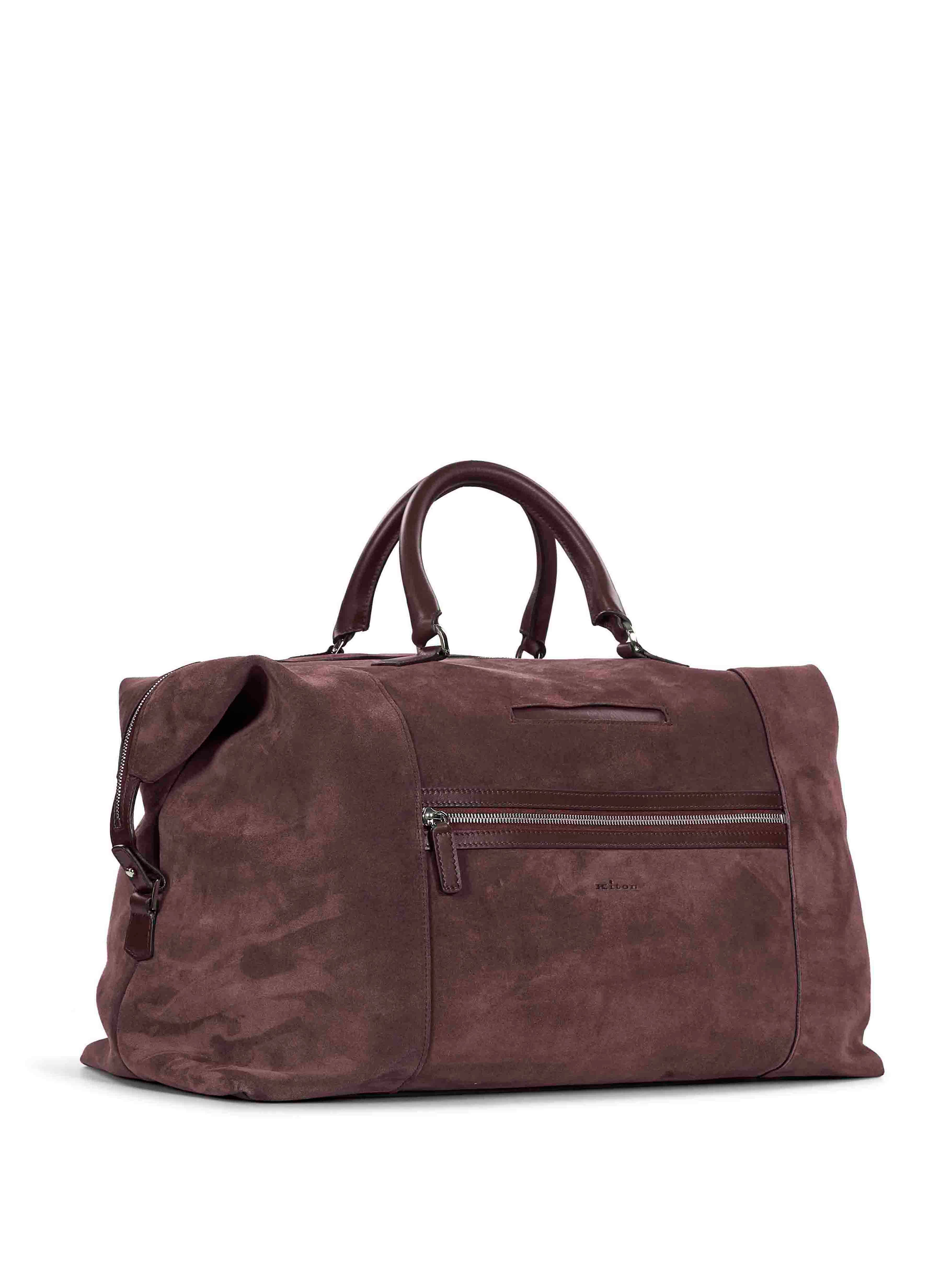 Borsa a mano in suede bordeaux 