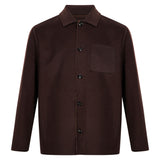 Giacca con tasca in marrone 