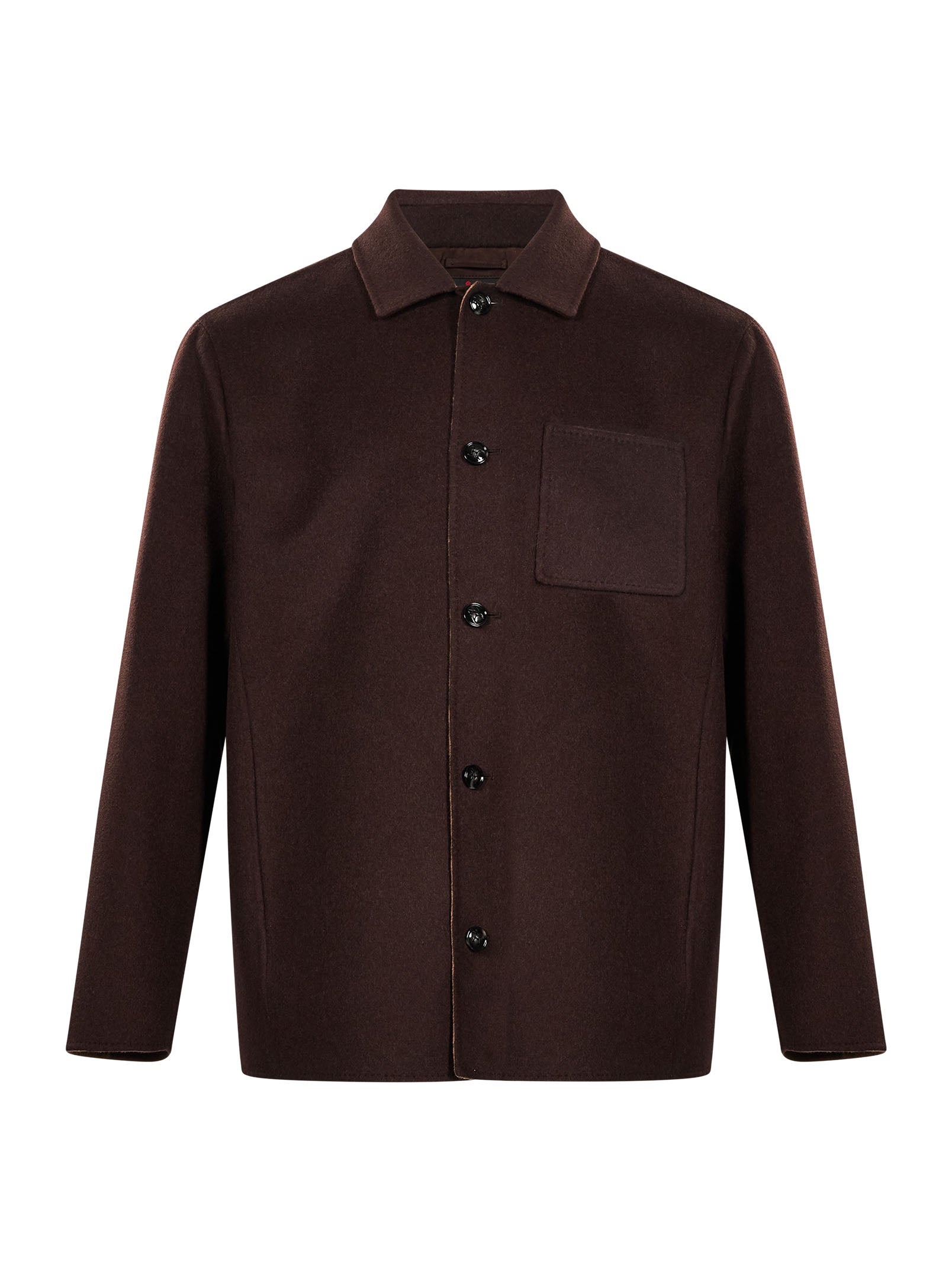 Giacca con tasca in marrone 