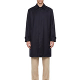 Cappotto monopetto in blu 
