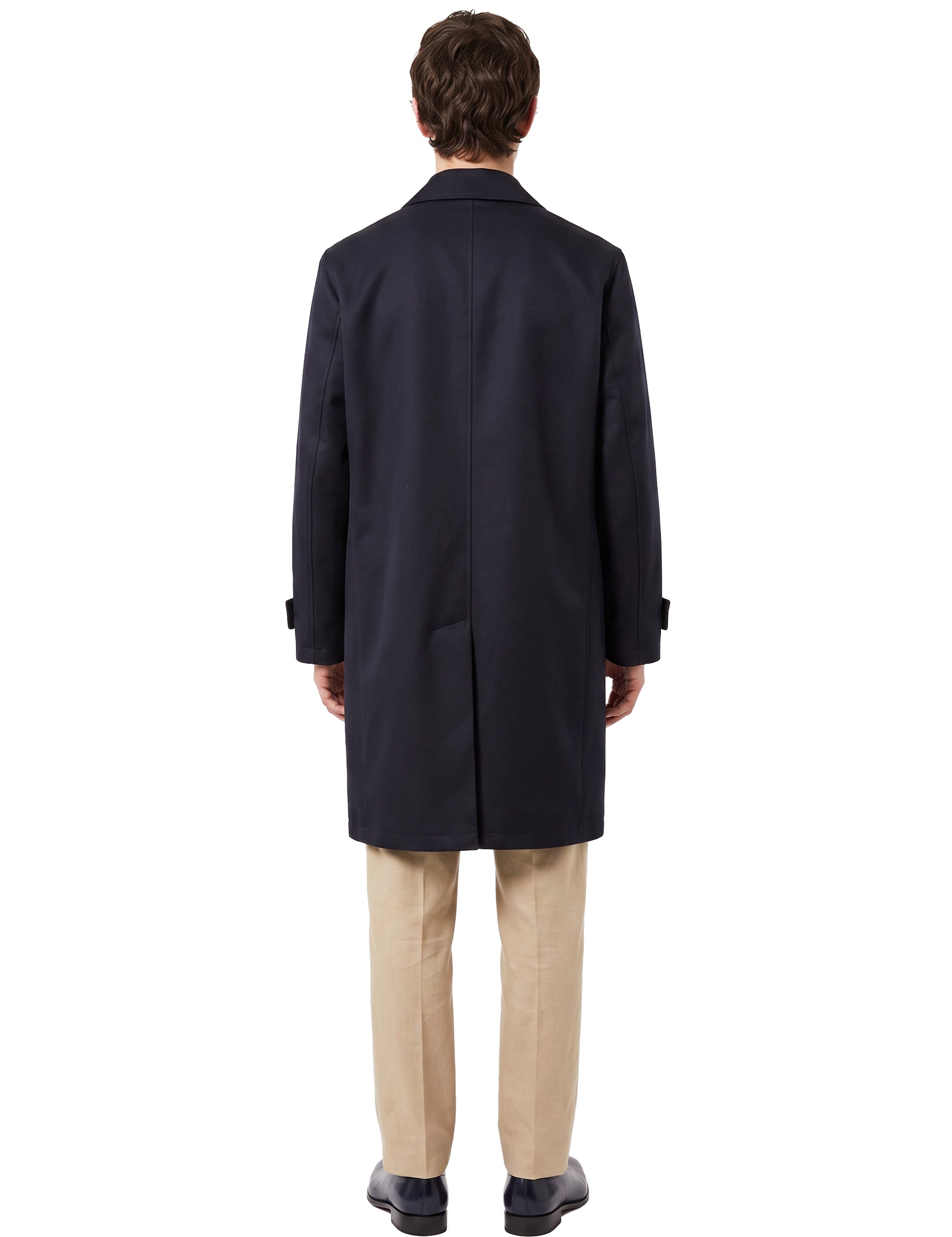 Cappotto monopetto in blu 