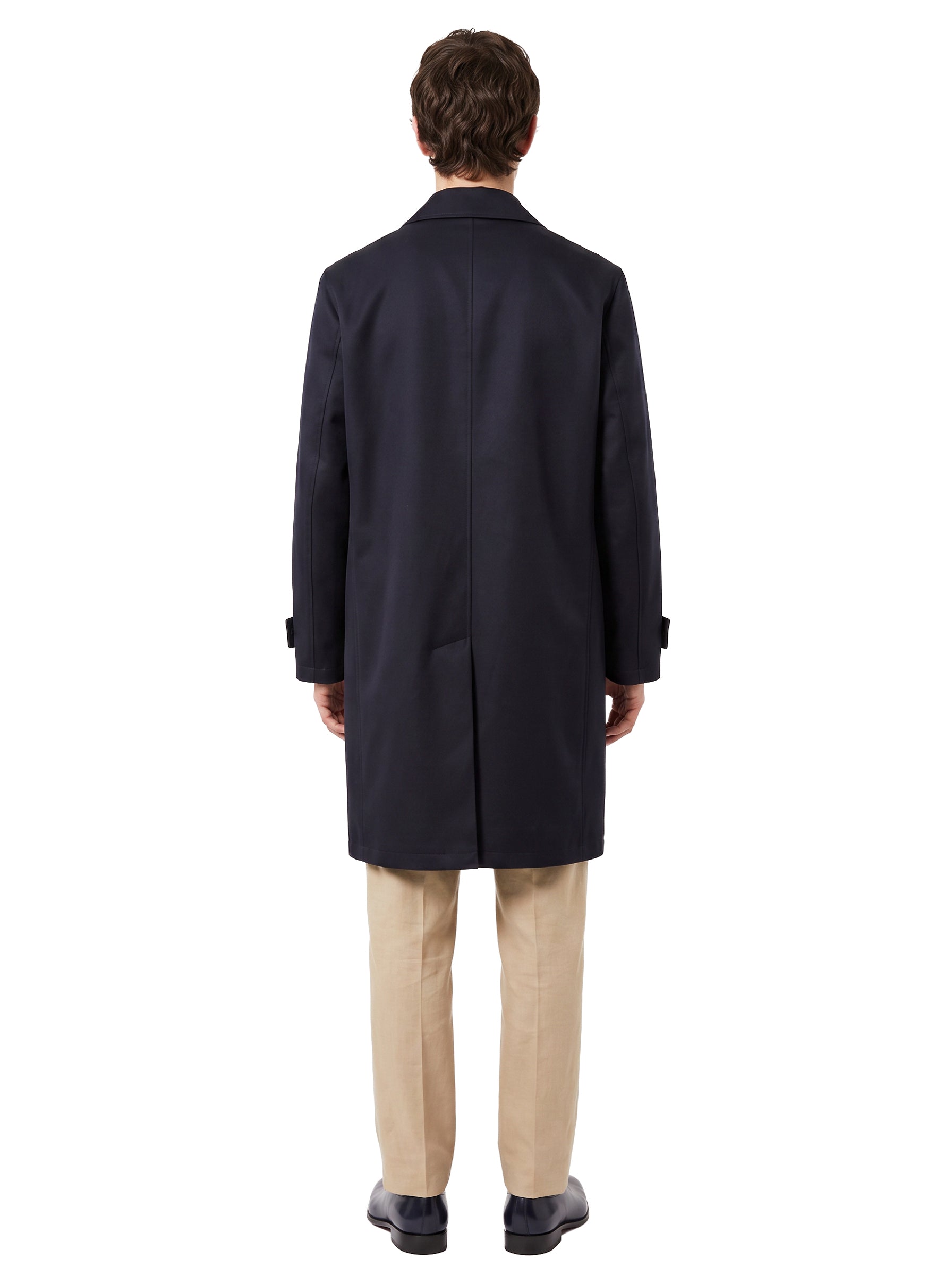 Cappotto monopetto in blu 