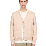 Cardigan in maglia avorio 
