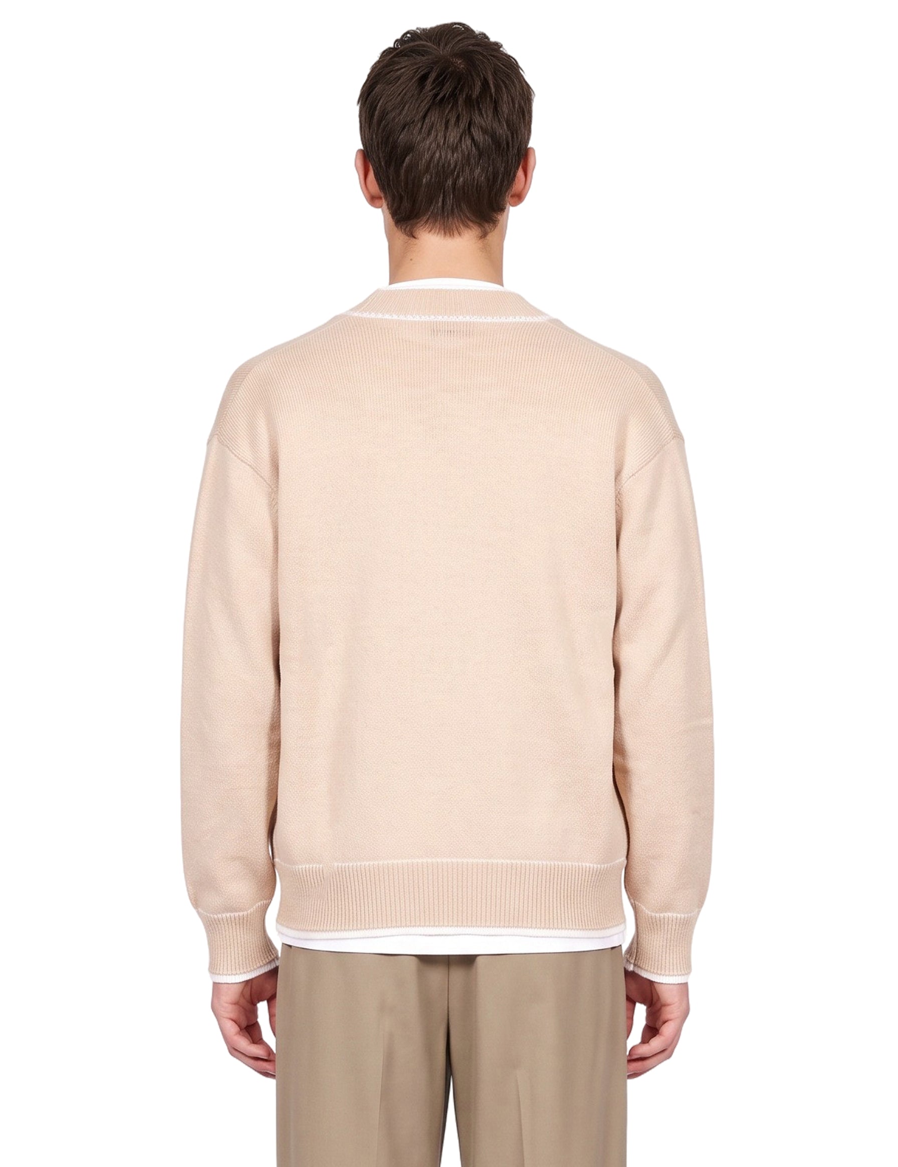 Cardigan in maglia avorio 