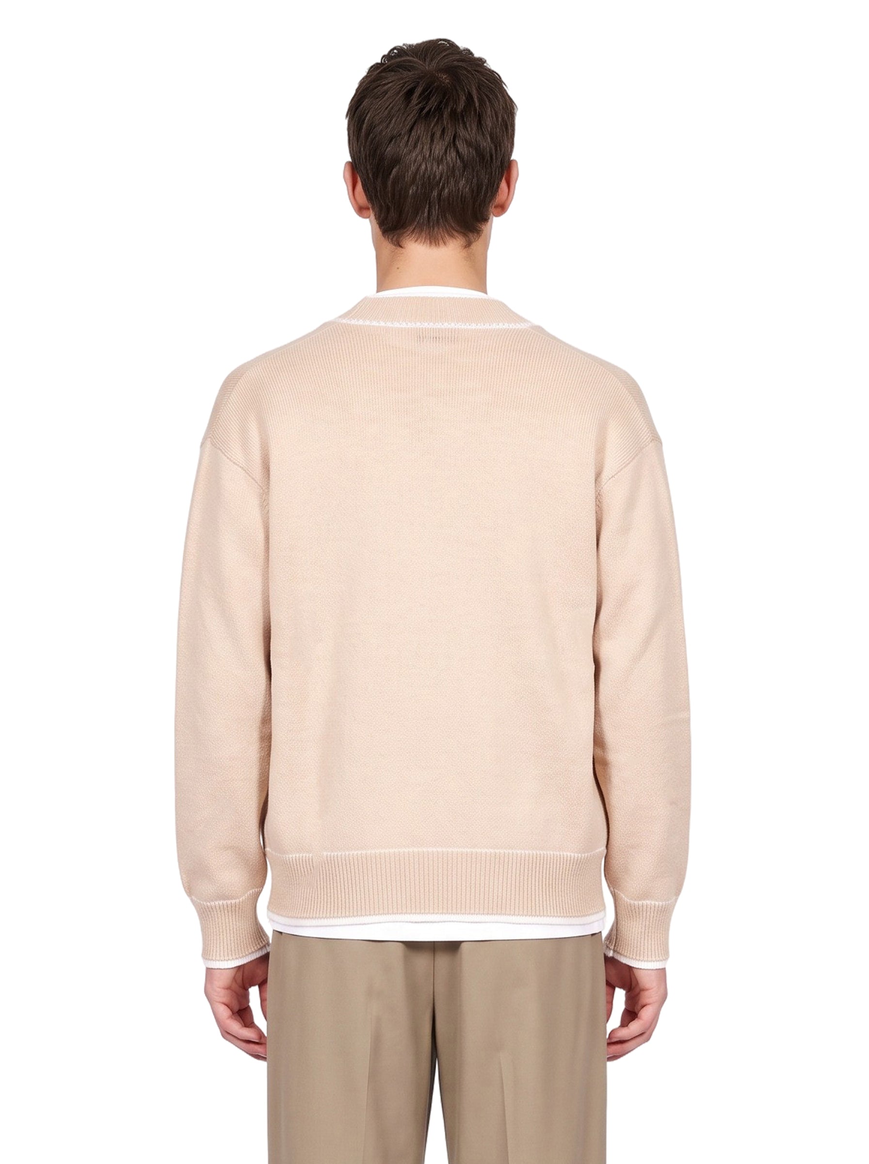 Cardigan in maglia avorio 