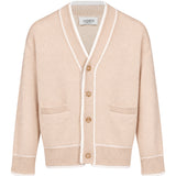 Cardigan in maglia avorio 