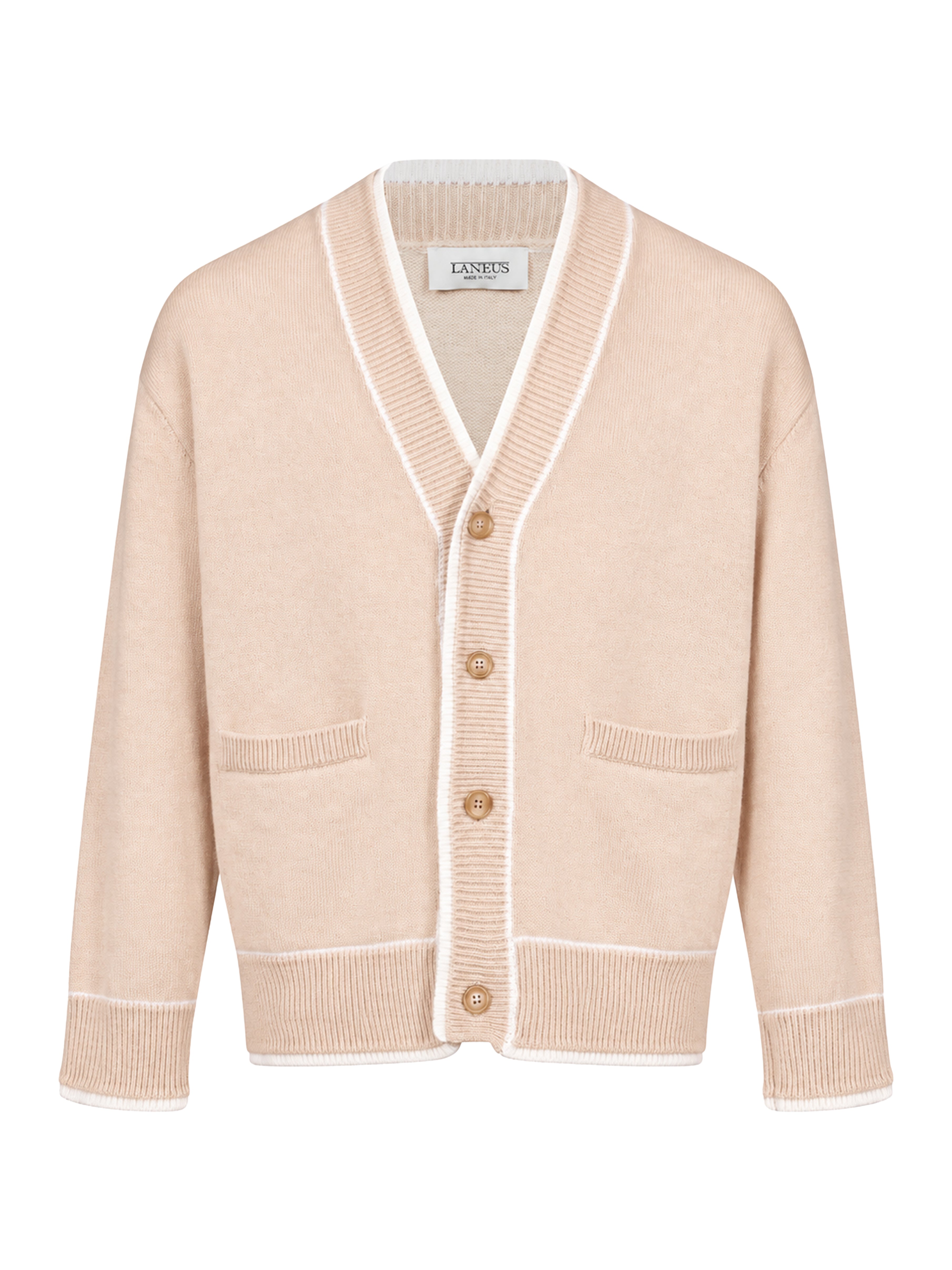 Cardigan in maglia avorio 