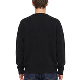 Cardigan in cashmere e seta in nero 