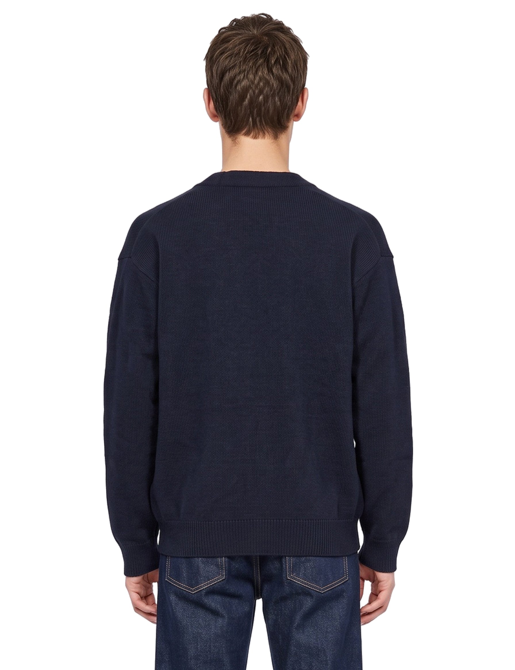 Cardigan in lana e cashmere in blu 