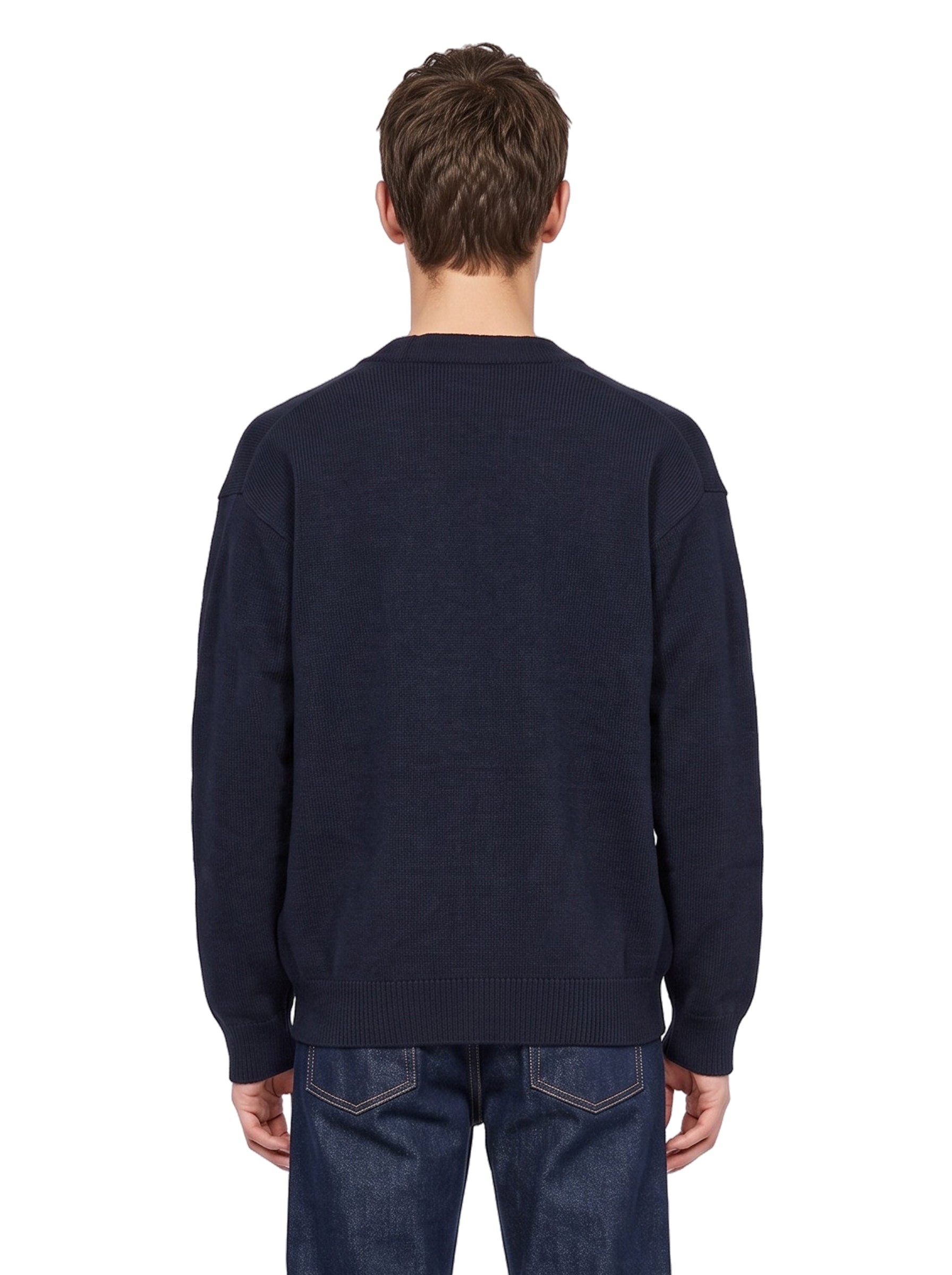 Cardigan in lana e cashmere in blu 