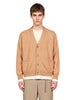 Cardigan in lana e cashmere beige