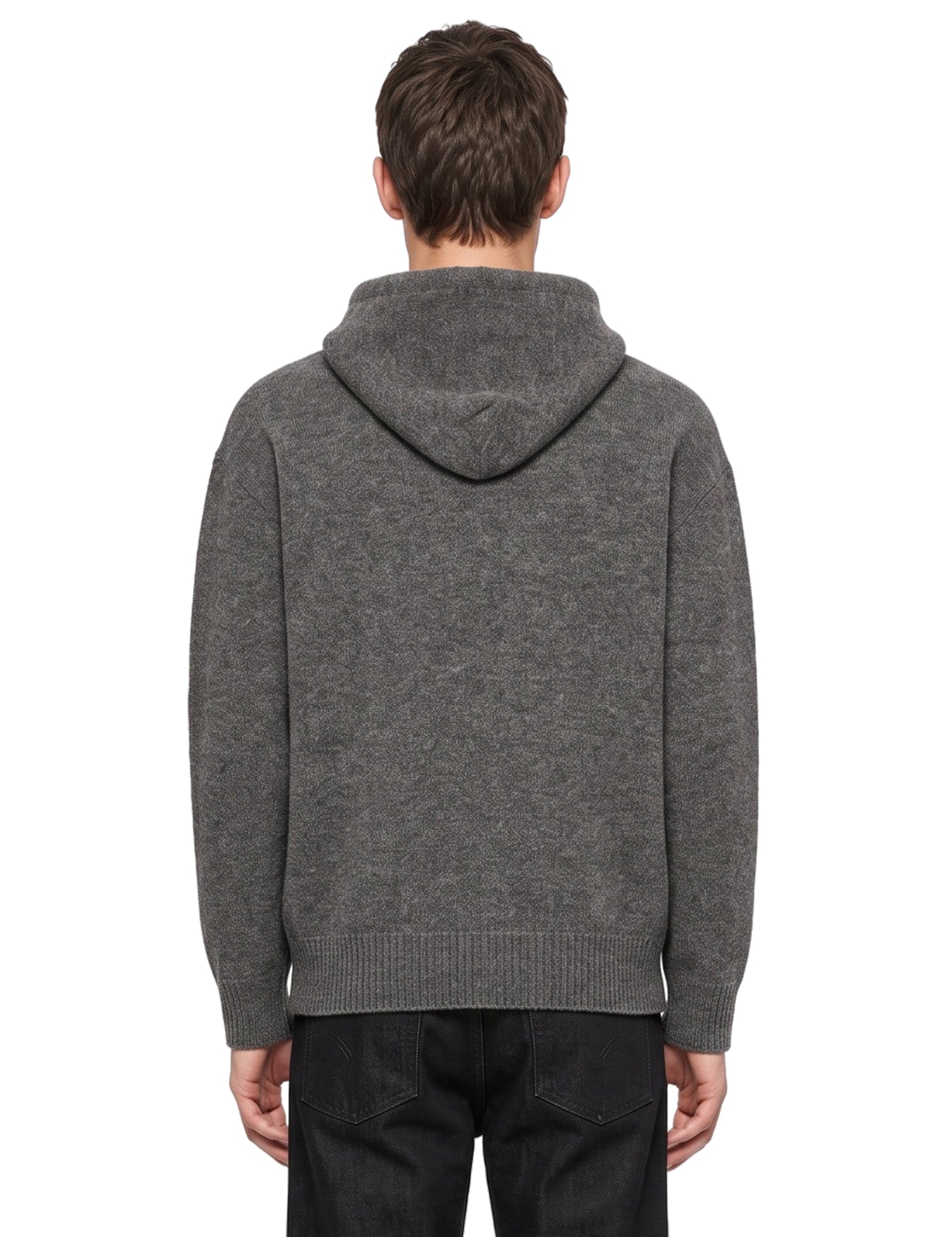 Felpa in maglia grigio 