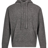 Felpa in maglia grigio 