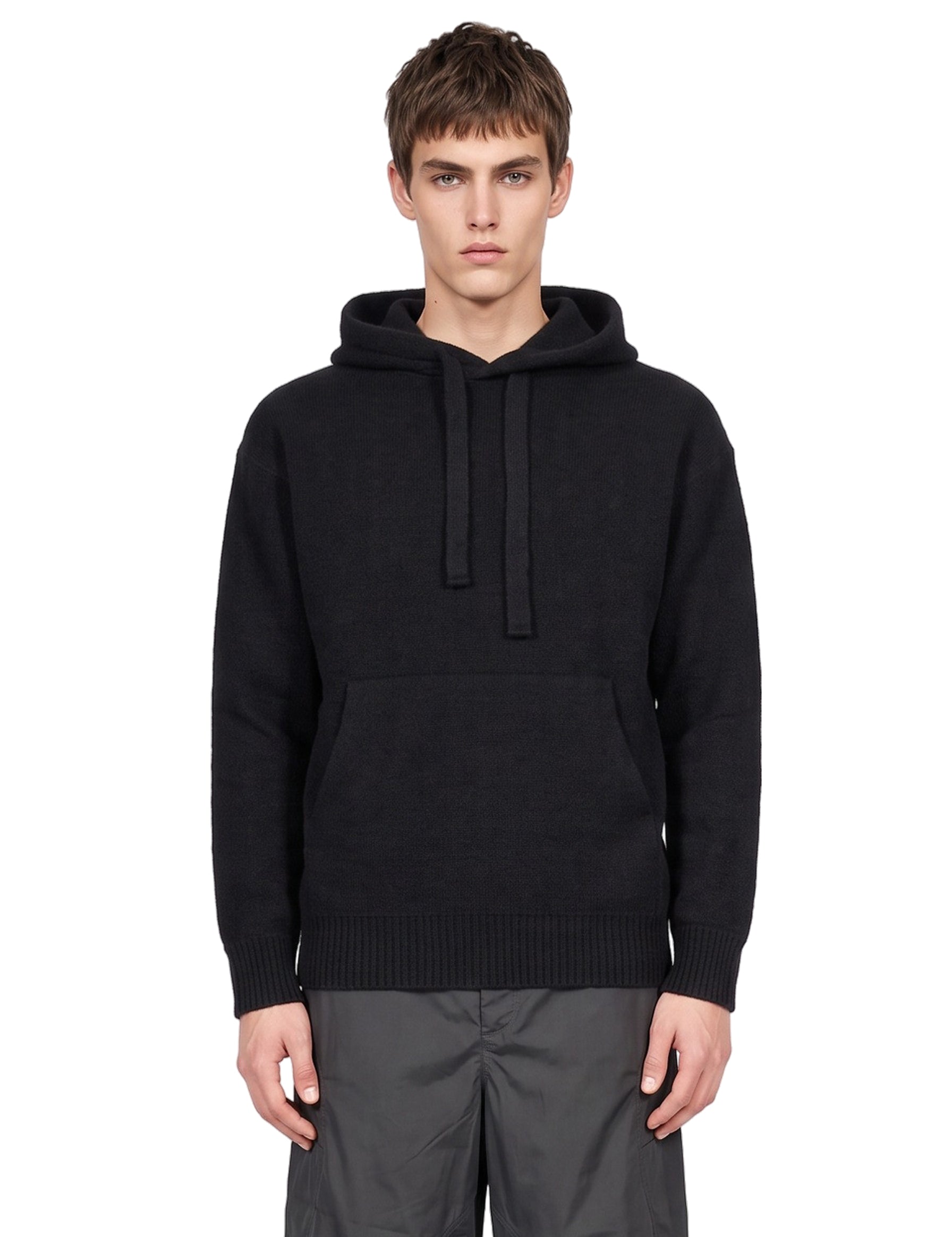Felpa in maglia nero 
