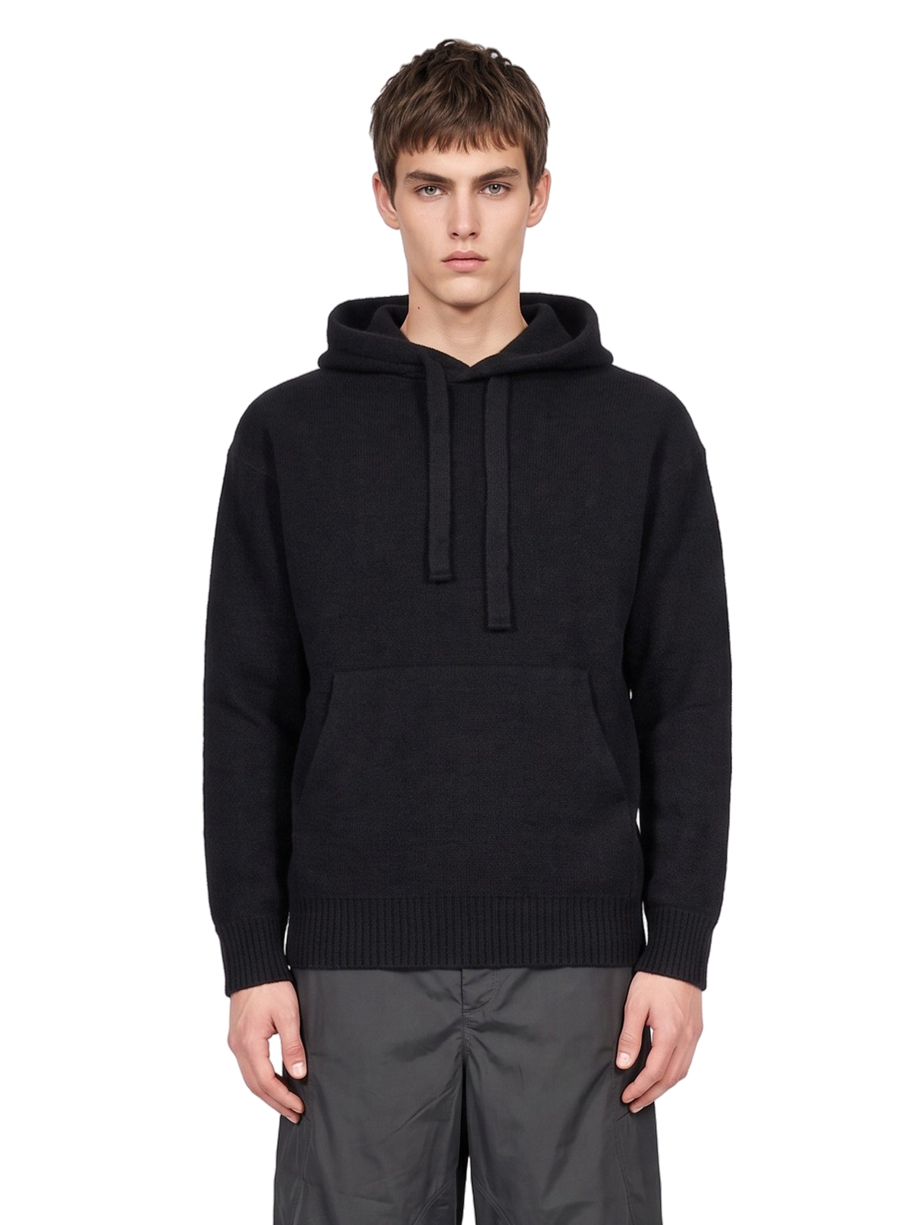 Felpa in maglia nero 