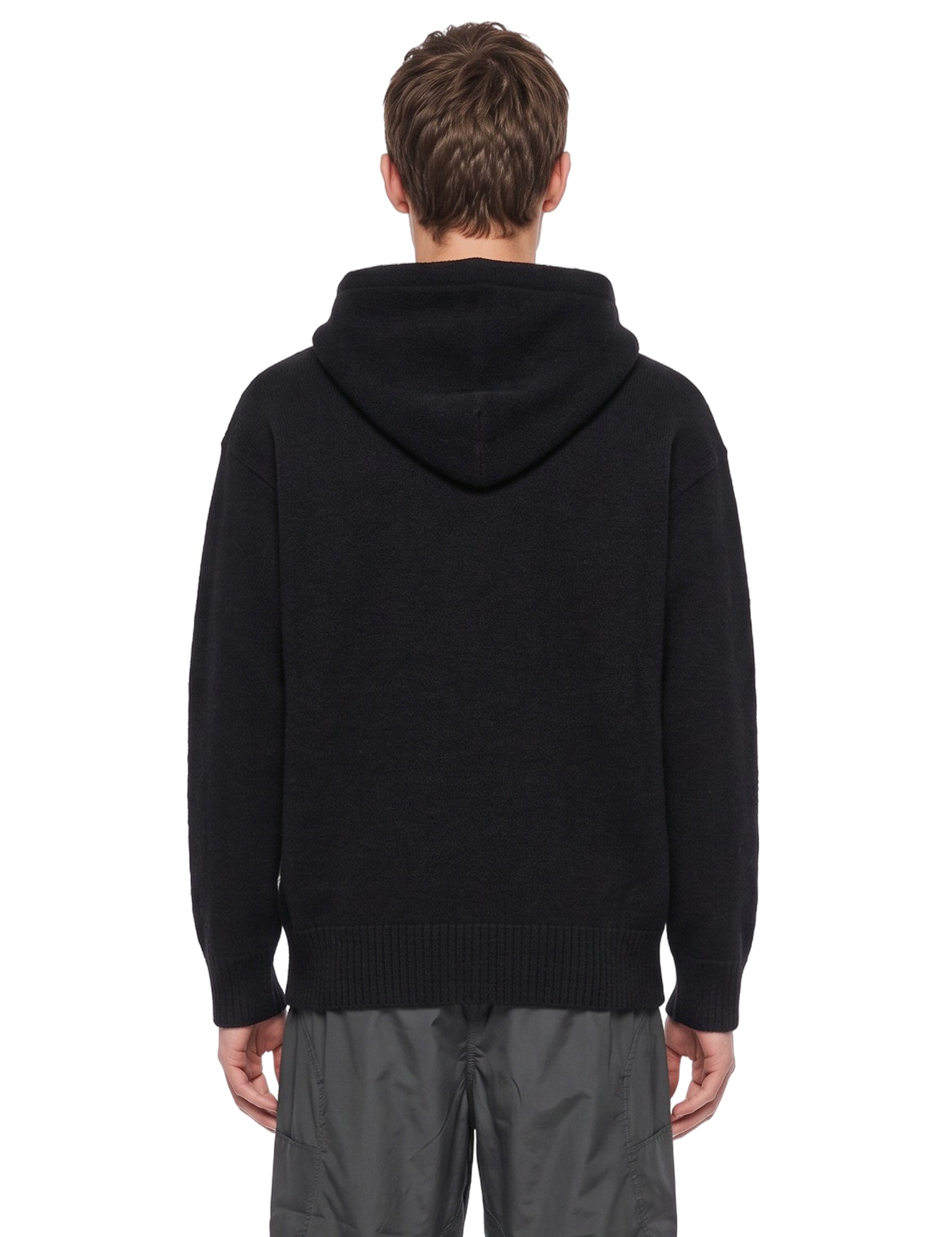 Felpa in maglia nero 