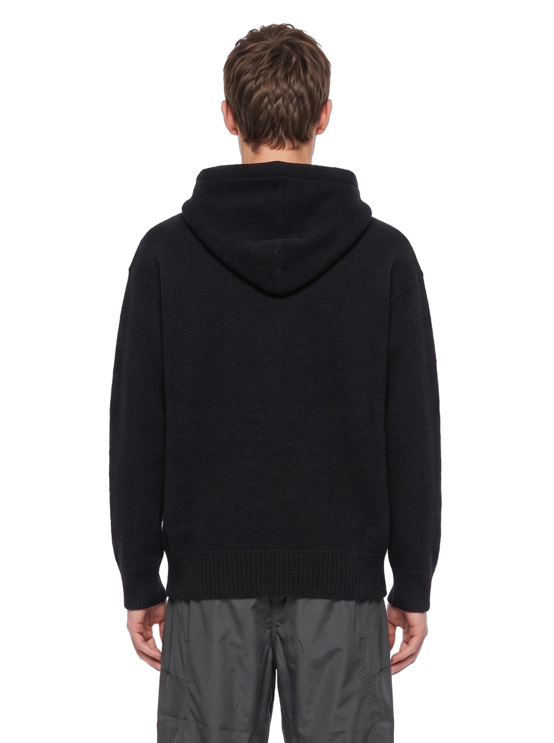 Felpa in maglia nero 
