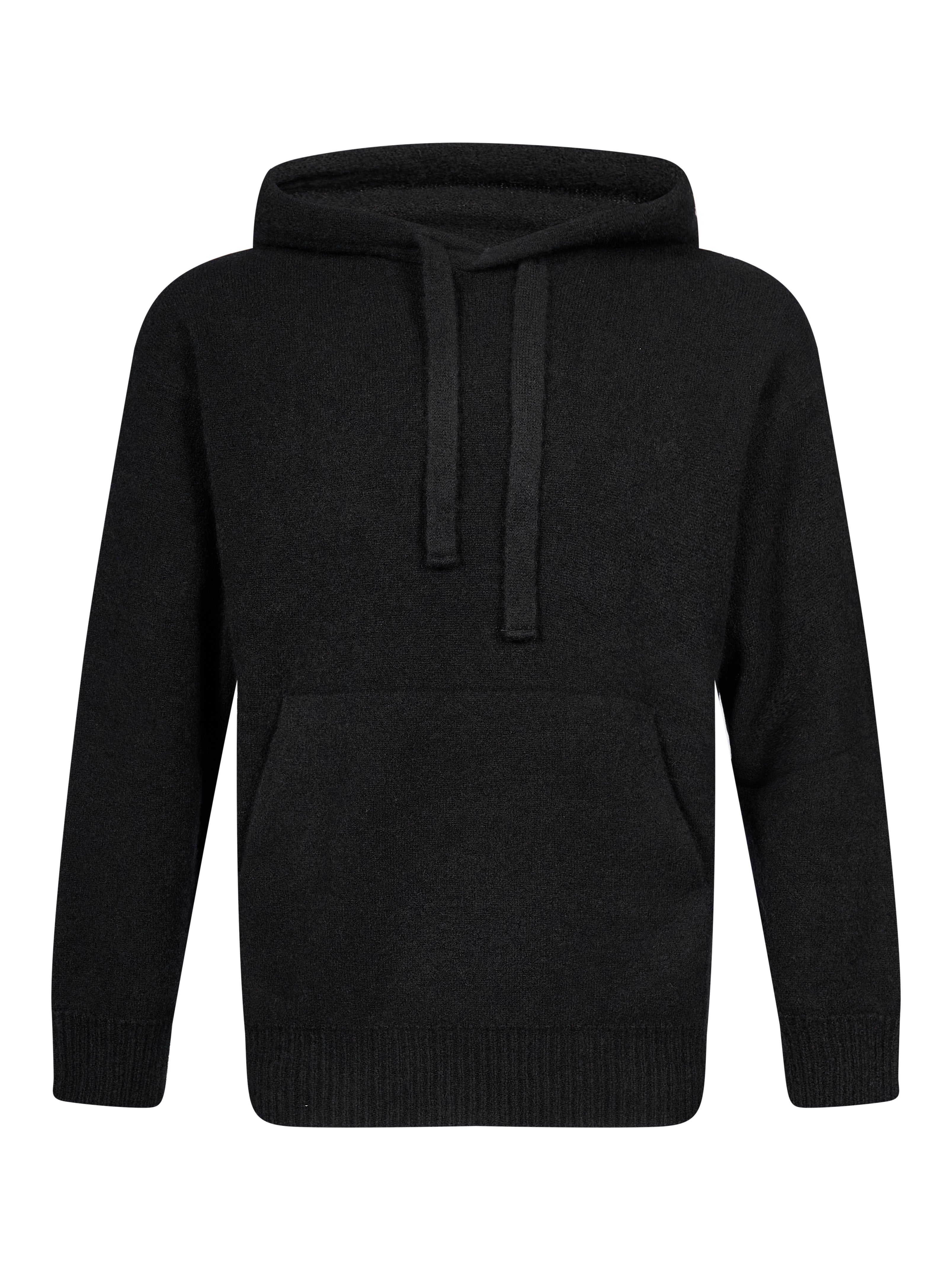 Felpa in maglia nero 