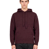 Felpa in maglia viola 