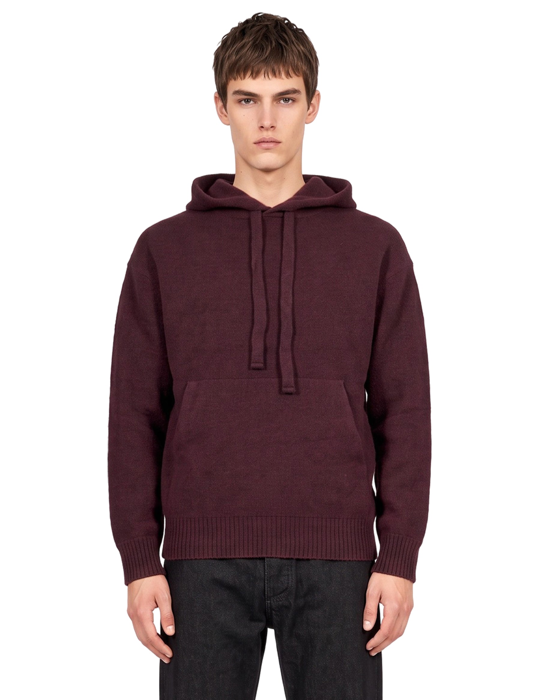 Felpa in maglia viola 